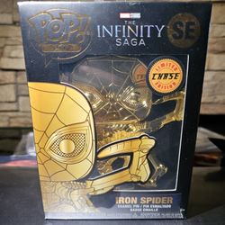 BRAND NEW The Infinity Sega IRON SPIDER Marvel Rare Limited Edition Gold Chase Funko Pop! Pin 