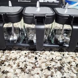 Seasoning glass container 3piece sets