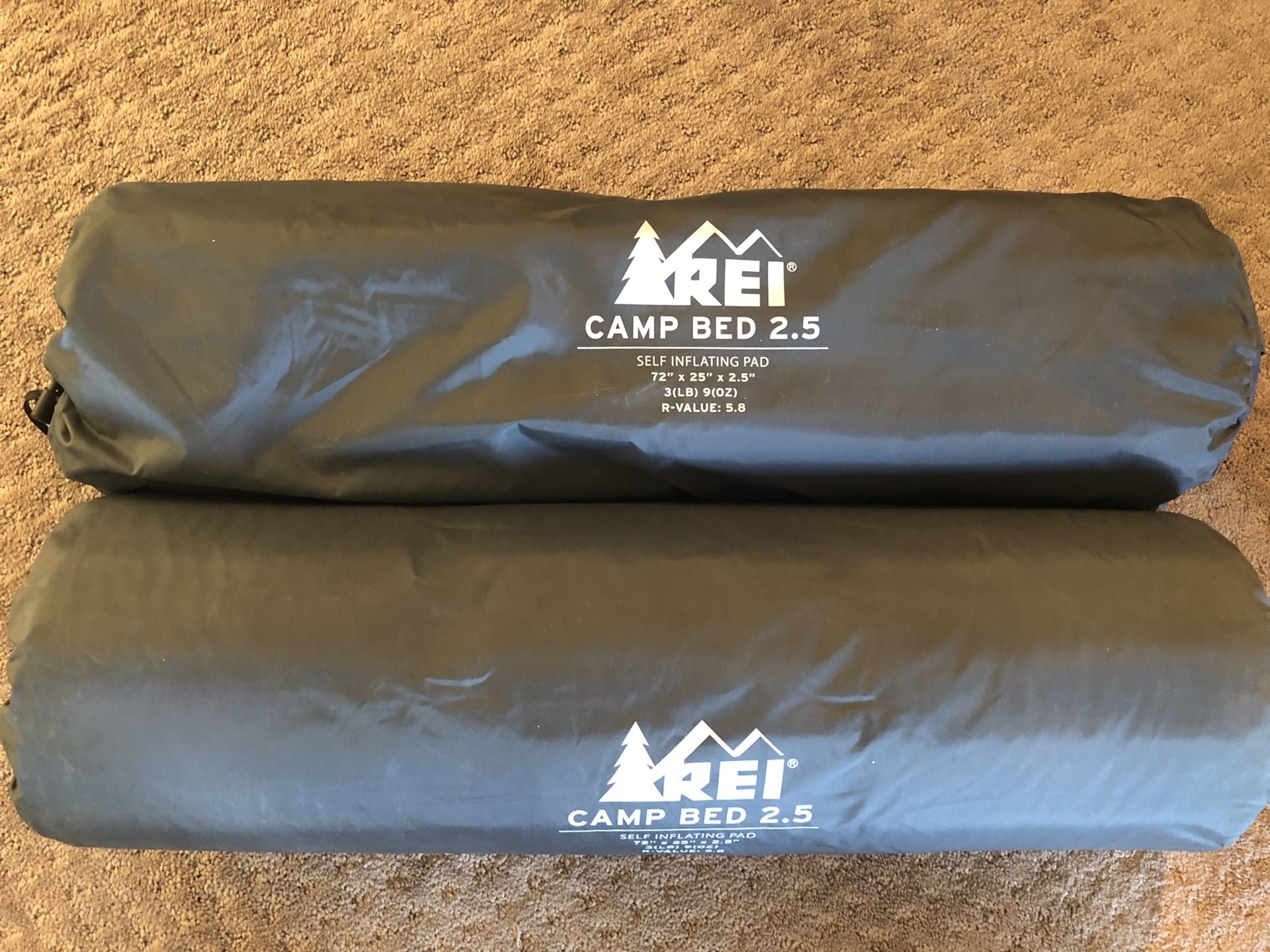 REI self inflating camping bed air mattress
