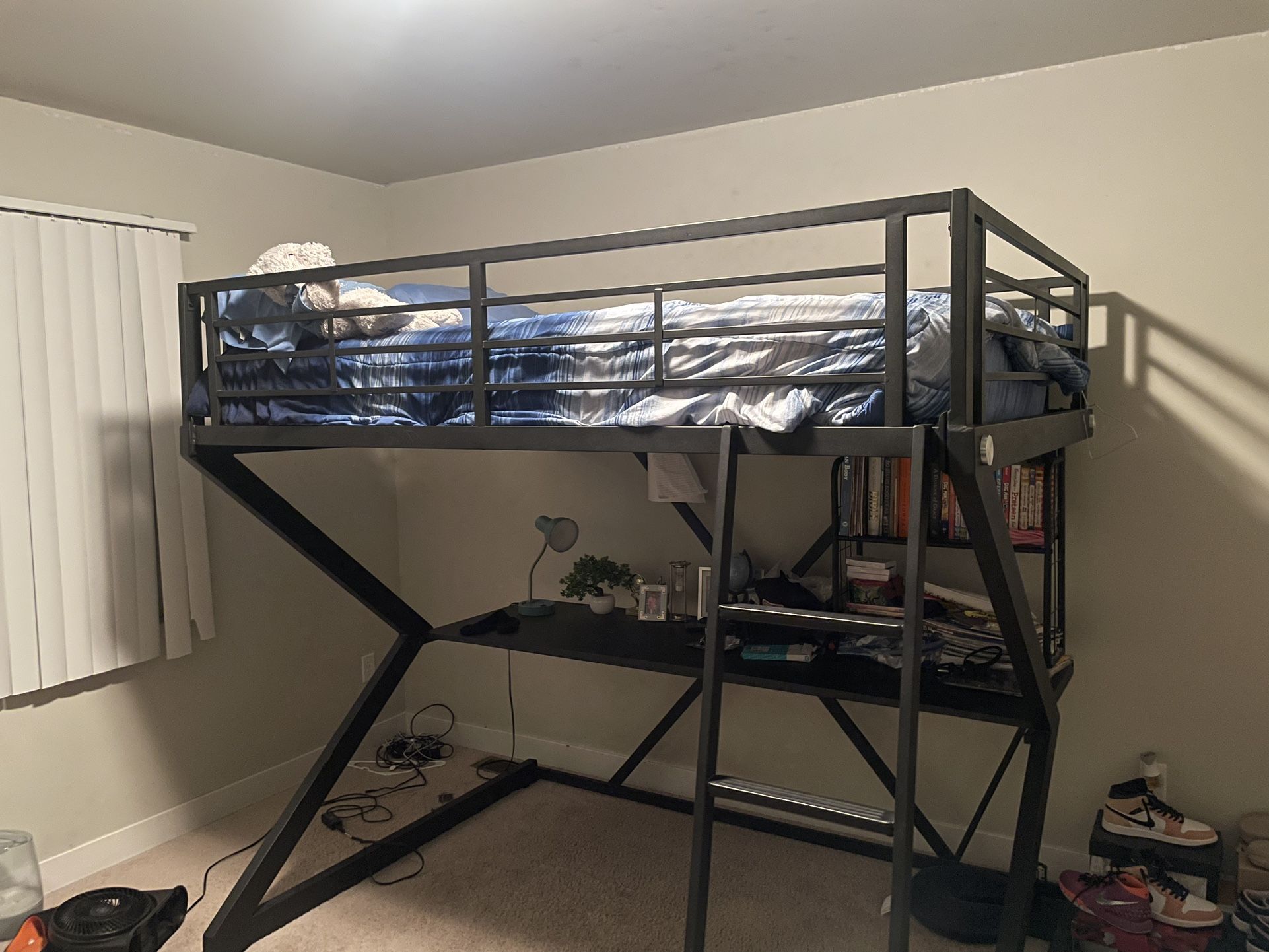 Full size lofts w/ built-in desk and bookshelf OBO