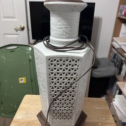 Blanc De Chine Porcelain Lamp