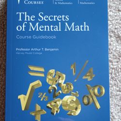 Great Courses The Secrets of Mental Math Set - NEW