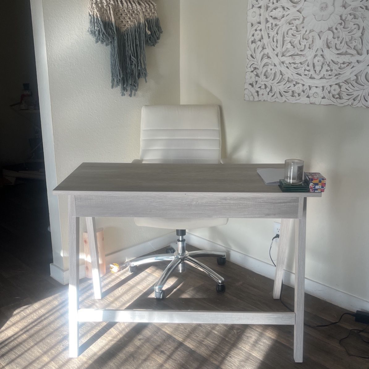 Wooden Finished Desk For Sale 