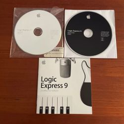 Apple Logic Express 9 Music Software (2 Discs) w  Install Key + Booklet 