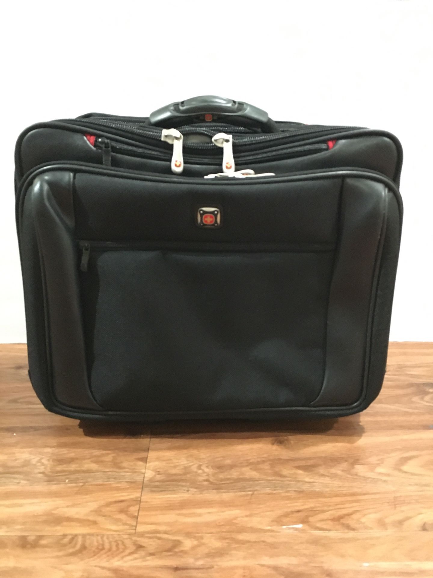 Swiss Gear Carry On Laptop Luggage Briefcase Rolling Wheeled Bag Wheels