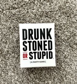 Party Game $10 — Drunk Stoned or Stupid — Like New $10