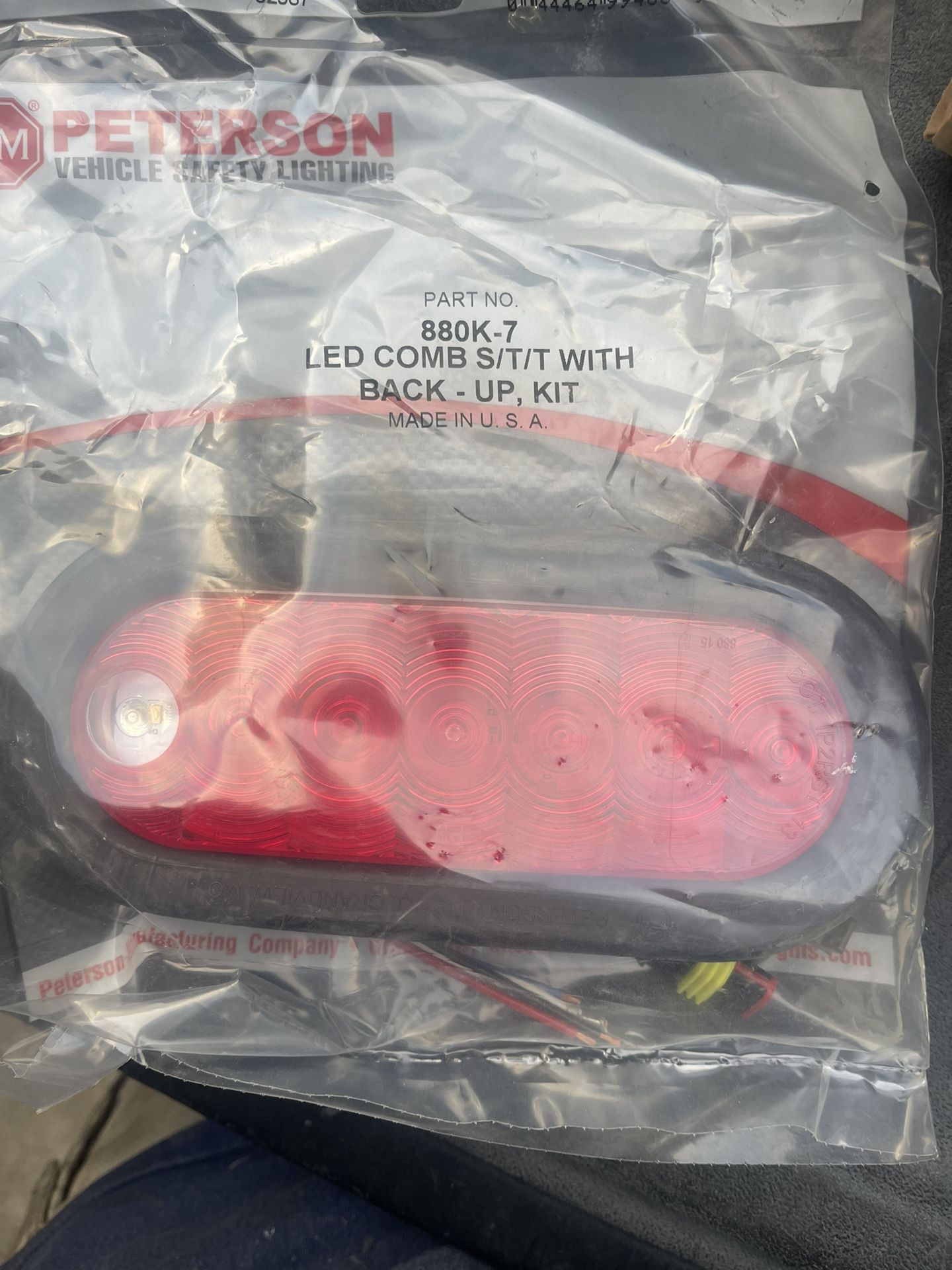 Peterson Lighting 880K LED Stop/Turn/Tail & Back-Up Light