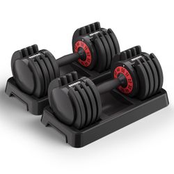Dumbbells, up to 55 pounds