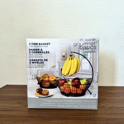 2-tier basket with banana hook by Mikasa