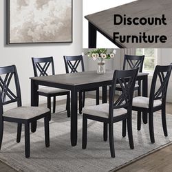 7 Pc Dining Table Set 