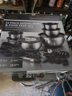 32 piece mixing bowl & food prep set