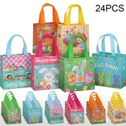 Brand New Unopened 24pcs Reusable Easter Gift Bags With Handles 