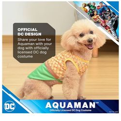 DC Comics Aquaman Halloween Costume for Dogs - Extra Large | Officially Licensed DC Dog Costume