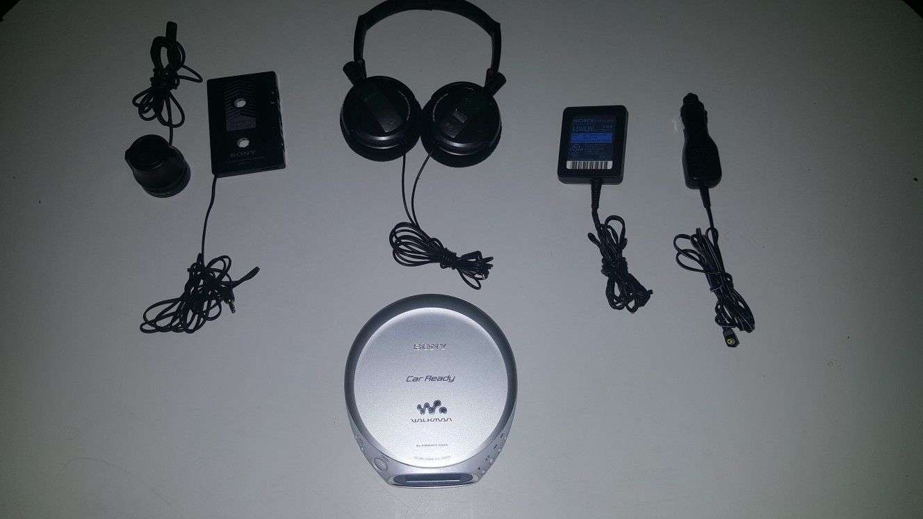 Sony walkman CD player with everything