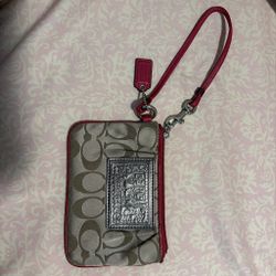 Coach Pink Wristlet