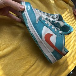 Miami Dolphin Dunks Size 10