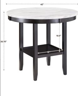 Counter height table and 4 chairs