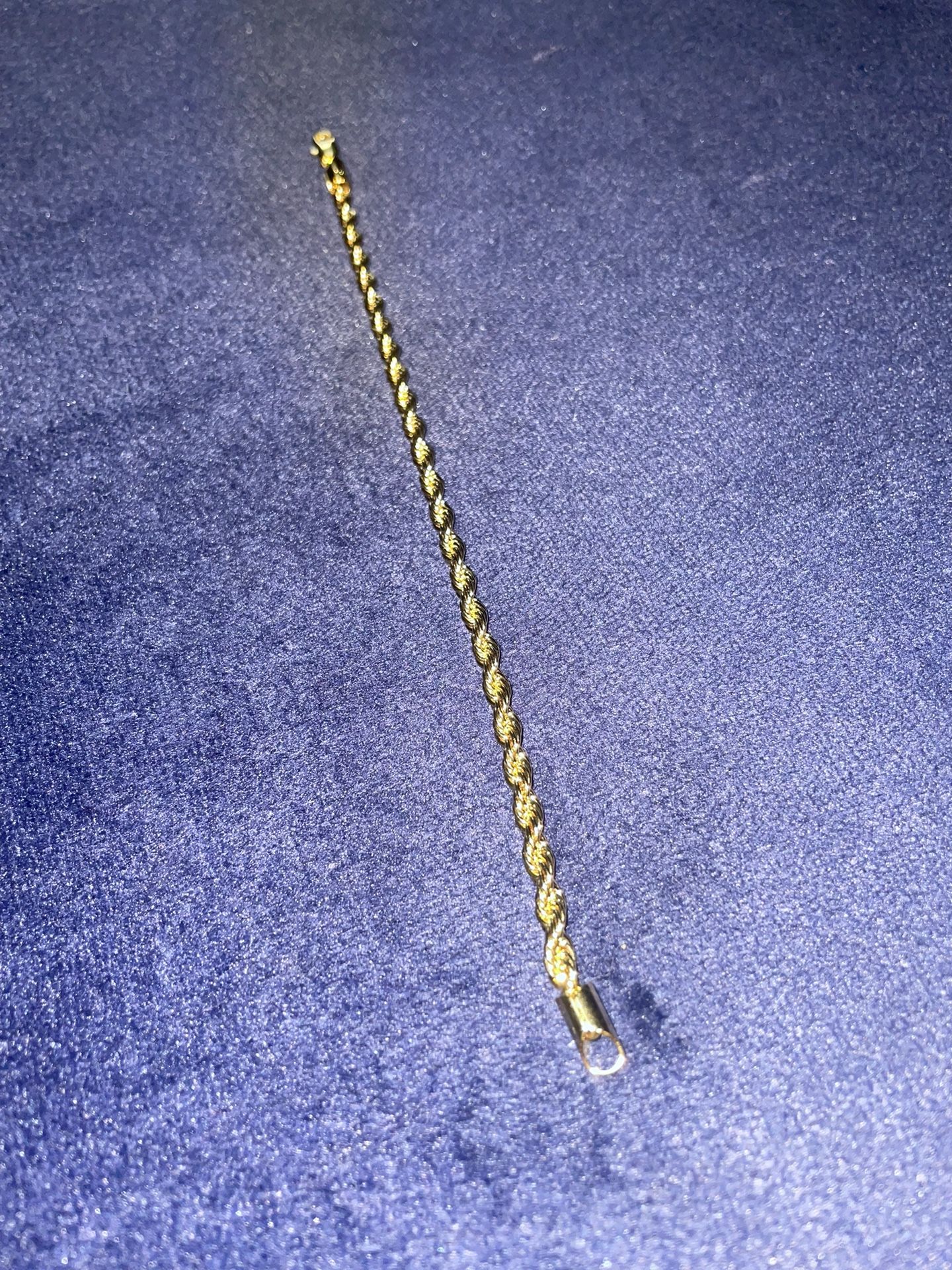 14k gold rope bracelet