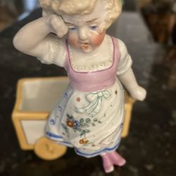 ANTIQUE PORCELAIN HAND PAINTED MATCH BOX STRIKER