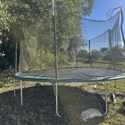 Propel Trampoline 15’ Round And Detachable Basketball Hoop 