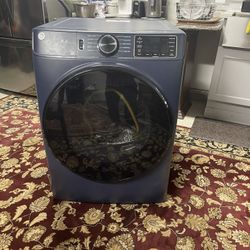 7.8 cu. ft. Smart Front Load Gas Dryer in Sapphire Blue with Sanitize Cycle, ENERGY STAR