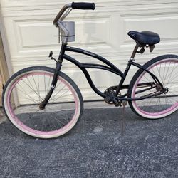 Black Men’s Beach Cruiser With Cupholder