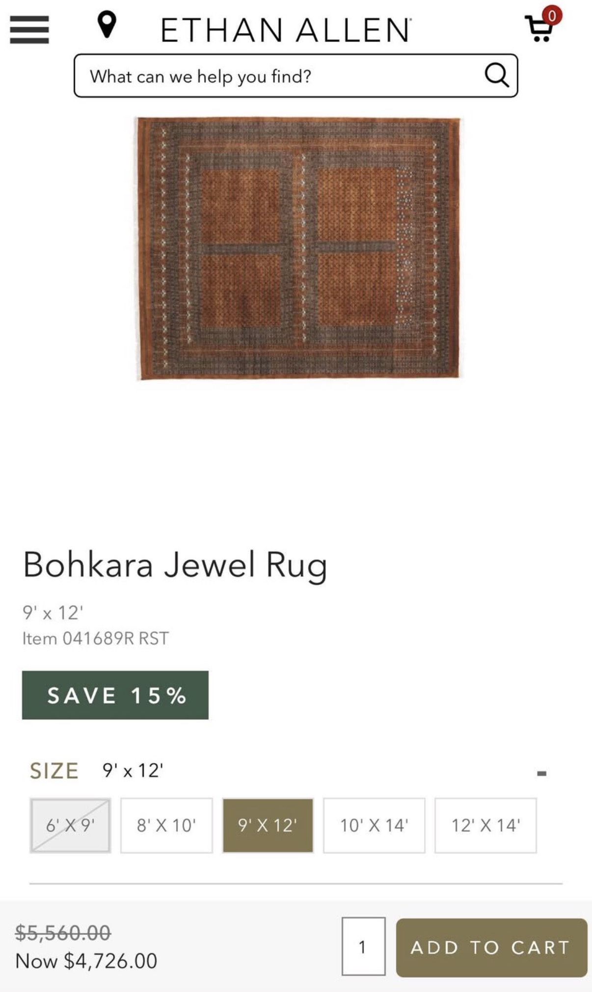 Bob Kara Jewel Rug