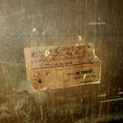 Antique Buffet with stamp on back