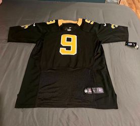 Nike Drew Brees #9 New Orleans Saints On Field Jersey NWT Black NFL XL