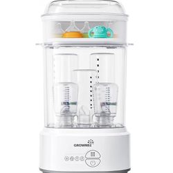 GROWNSY Bottle Sterilizer/Dryer NEW, Compact Electric Steam Baby Bottle Sterilizer (Esterilizador de Biberones), Bottle Sanitizer for Baby Bottles