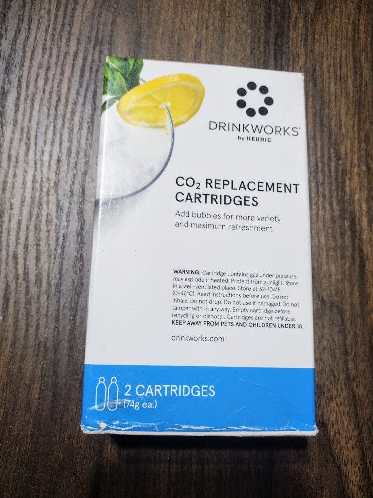 NEW Set Of 2 Keurig Drinkworks CO2 Cartridge Replacements