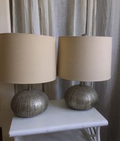 Sea Urchin Side Table Lamps