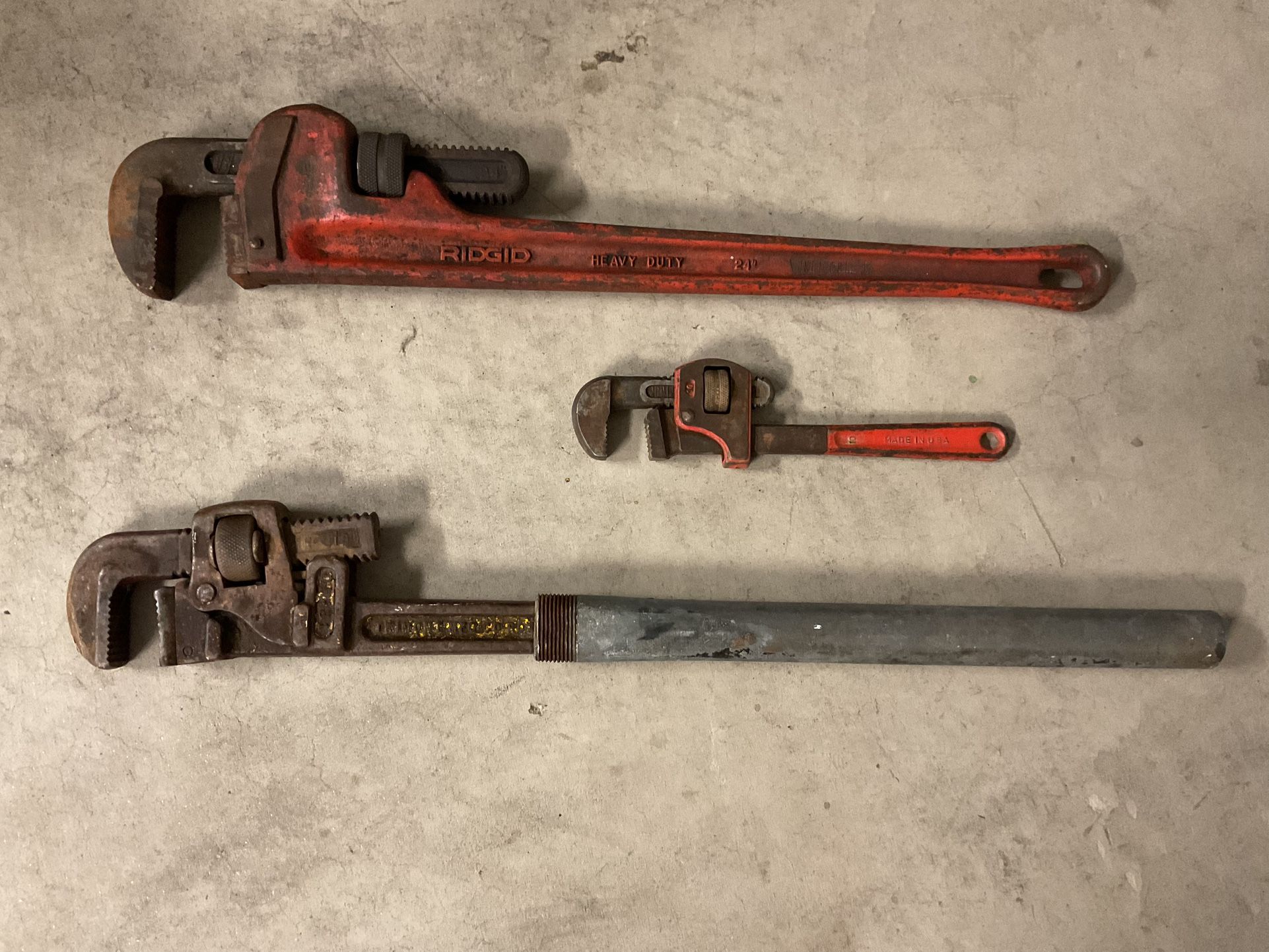 Set Of 3 Vintage Wrenches