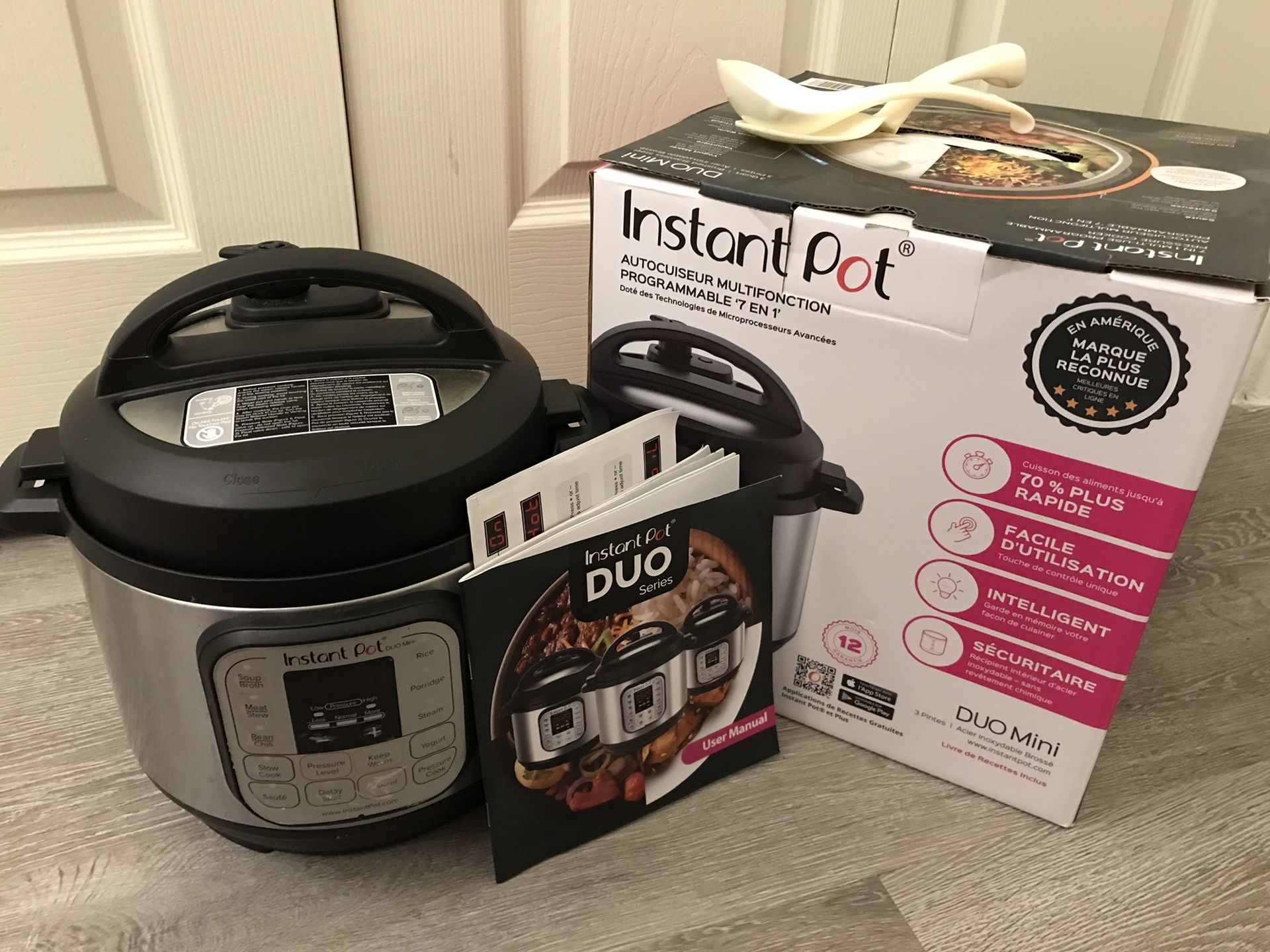 Instant pot duo mini 7 in 1 multiuse programmable pressure cooker 3 quart