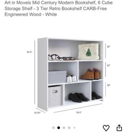 MO008 Assembly Required. 6 Cube Storage unit