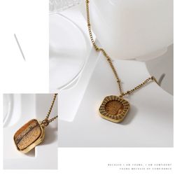 316L Stainless Steel NECKLACE, Gold Plated