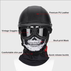 Half Face Helmet  MEDIUM