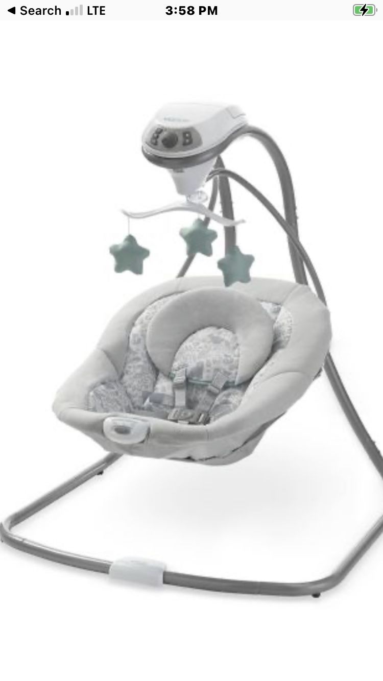 Infant Baby Gender Neutral Swing Graco, Simple Sway Electric