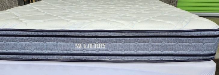 Full size Mulberry Pillow Top Mattress- Box Spring Optional