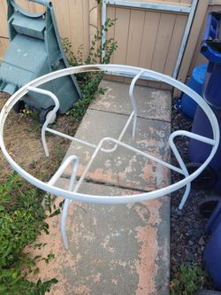 Large round patio table frame only