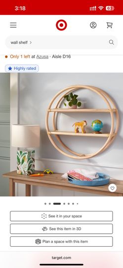 Decorative Round Wall Shelf