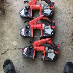 Milwaukee M18    3 of Band Saw Model 2629-20