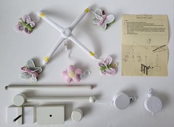 PBK Pottery Barn Kids "Baby Butterfly Nursery Mobile"