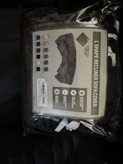 L Shaped Recliner Cover Black Brand New