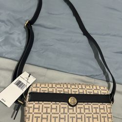 TOMMY HILFIGER WOMEN'S STYLISH BAG - BEIGE