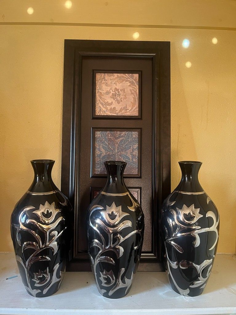 3 Floreros De Home Interiors En Buenas Condisiones