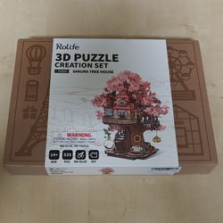 Rolife Sakura Tree House 3D Puzzle Set