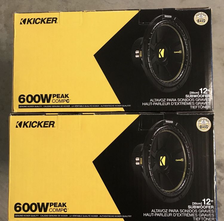 Kicker 12 Inch Subwoofer CompC Series Brand New 100 Each 