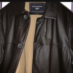 Mens Leather Jacket New With Tags Size Medium 