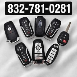 Car keys, key fob, remote keys, programmed keys
